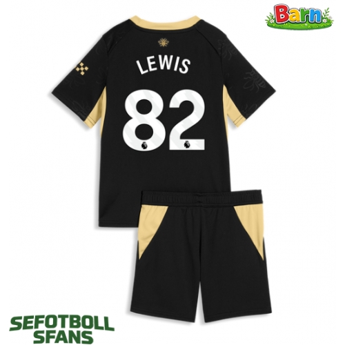 Manchester City Rico Lewis #82 Bortaställ Barn 2026-27 Kortärmad (+ Korta byxor)